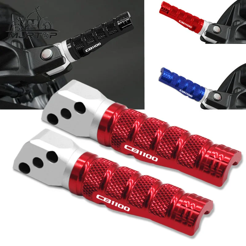 

High Quality For HONDA CB1100 cb1100 CB 1100 2014 Motorcycle CNC Aluminum Rear Foot Pegs Passenger Footrests Pedal Accessories