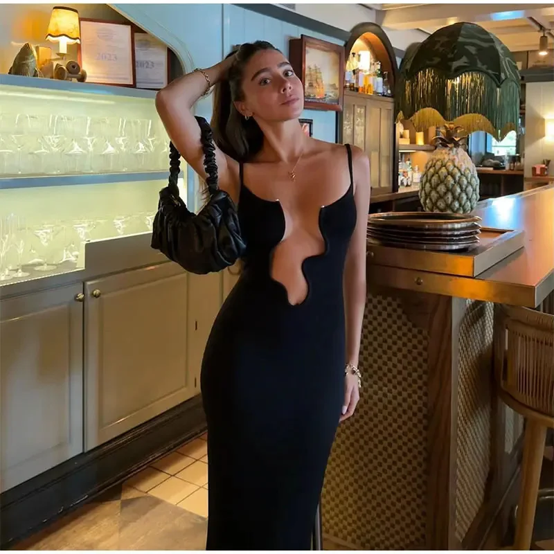 Женское облегающее пляжное платье без рукавов