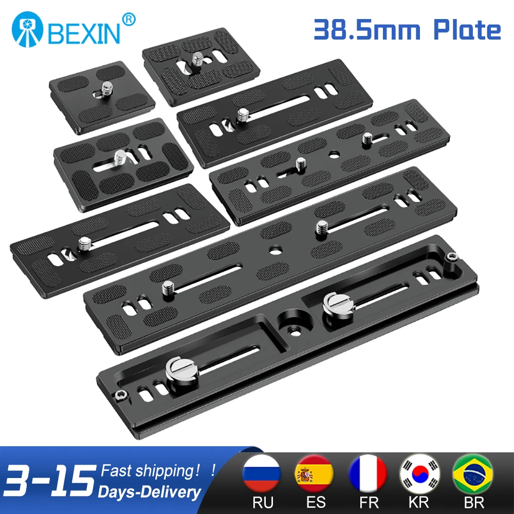 

BEXIN 38.5mm Quick Release Plate with 1/4 screw Base Camera Mounting Plate Suitable For SLR Camera Arca Swiss Ball Head Tripod
