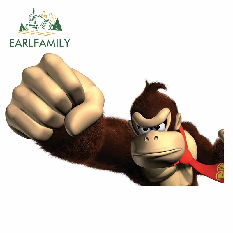 EARLFAMILY 13 см x 8 для аркадных игр Donkey Kong кулак стена Автомобильная наклейка