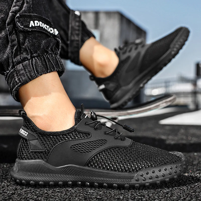 Men's Casual Sports Golf Shoes Summer Hollow Gray Beige Breathable Golf Sneakers Grass Walking Non-Slip Training Golf Shoes