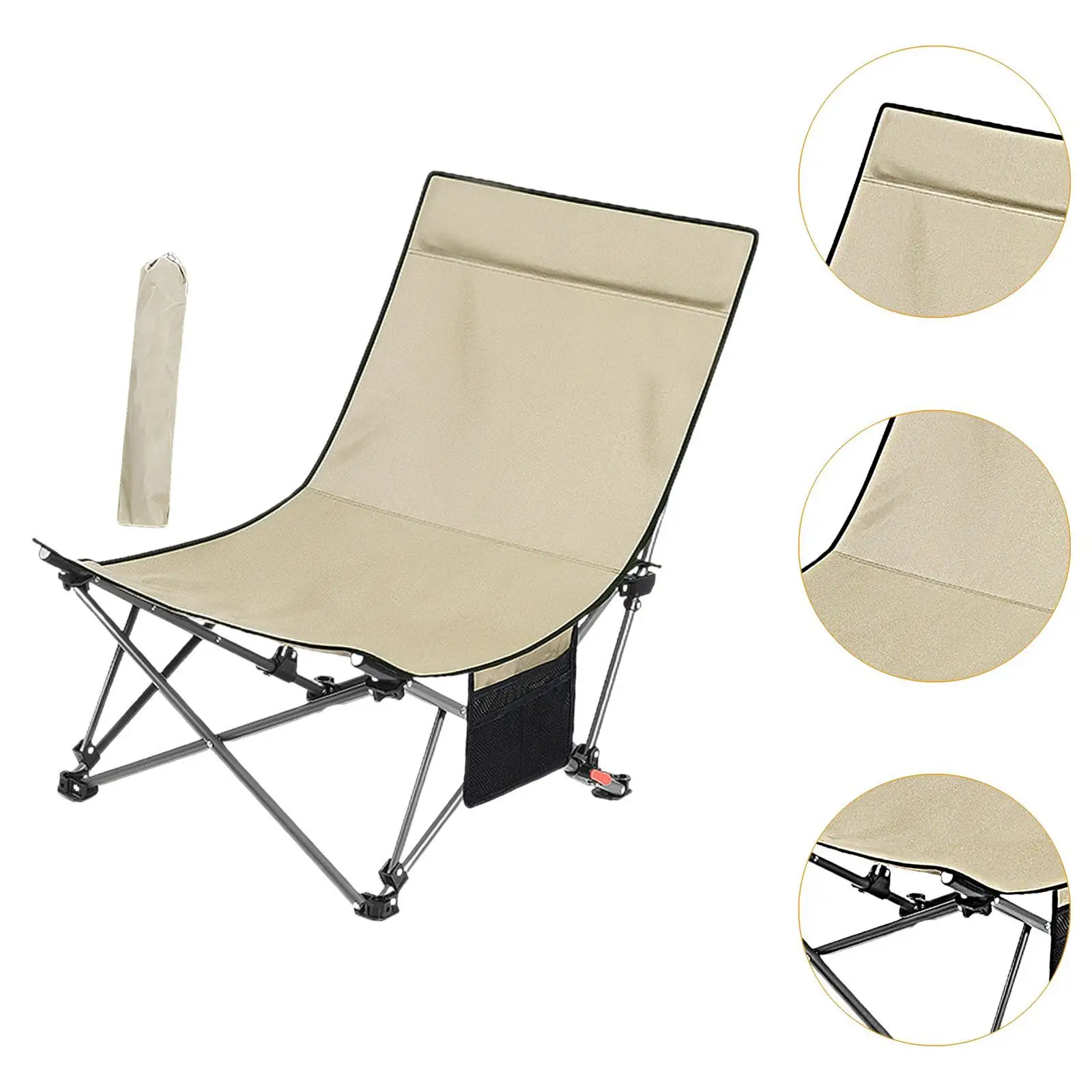 Складной стул Стул для кемпинга Регулируемый сверхмощный простой с компактной