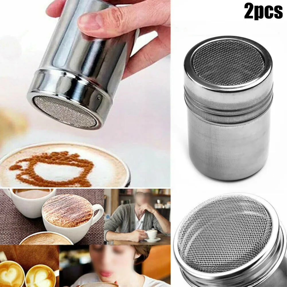 

Home Seasoning jar Pepper Salt Tools Gadgets Kitchen Professional Sprinkle Stainless steel With lid Coffee Duster