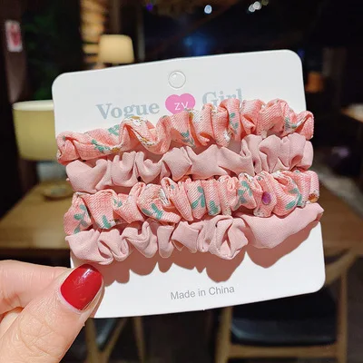 1 комплект резинки для волос кольцо ярких цветов веревка на осень и зиму Женский