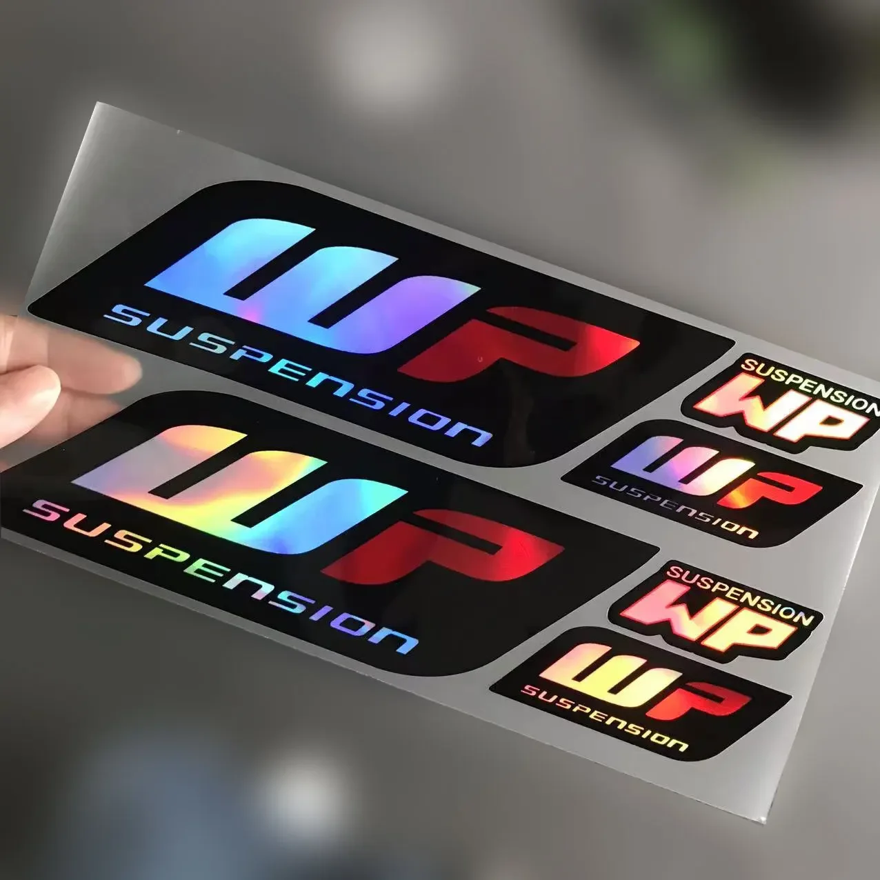 

2 шт. наклейки для мотоцикла для мотокросса для Showa Kyb Wp, подвесная вилка, аксессуары, наклейка с логотипом велосипеда для KTM Honda CBR Kawasaki