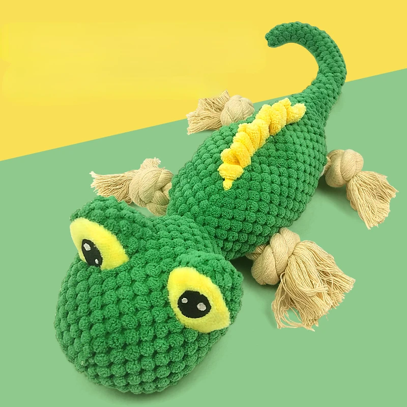 

Dog Toy Doggy Bite-Resistant Molar Sound Teddy Puppy Lizard Plush Pet Supplies