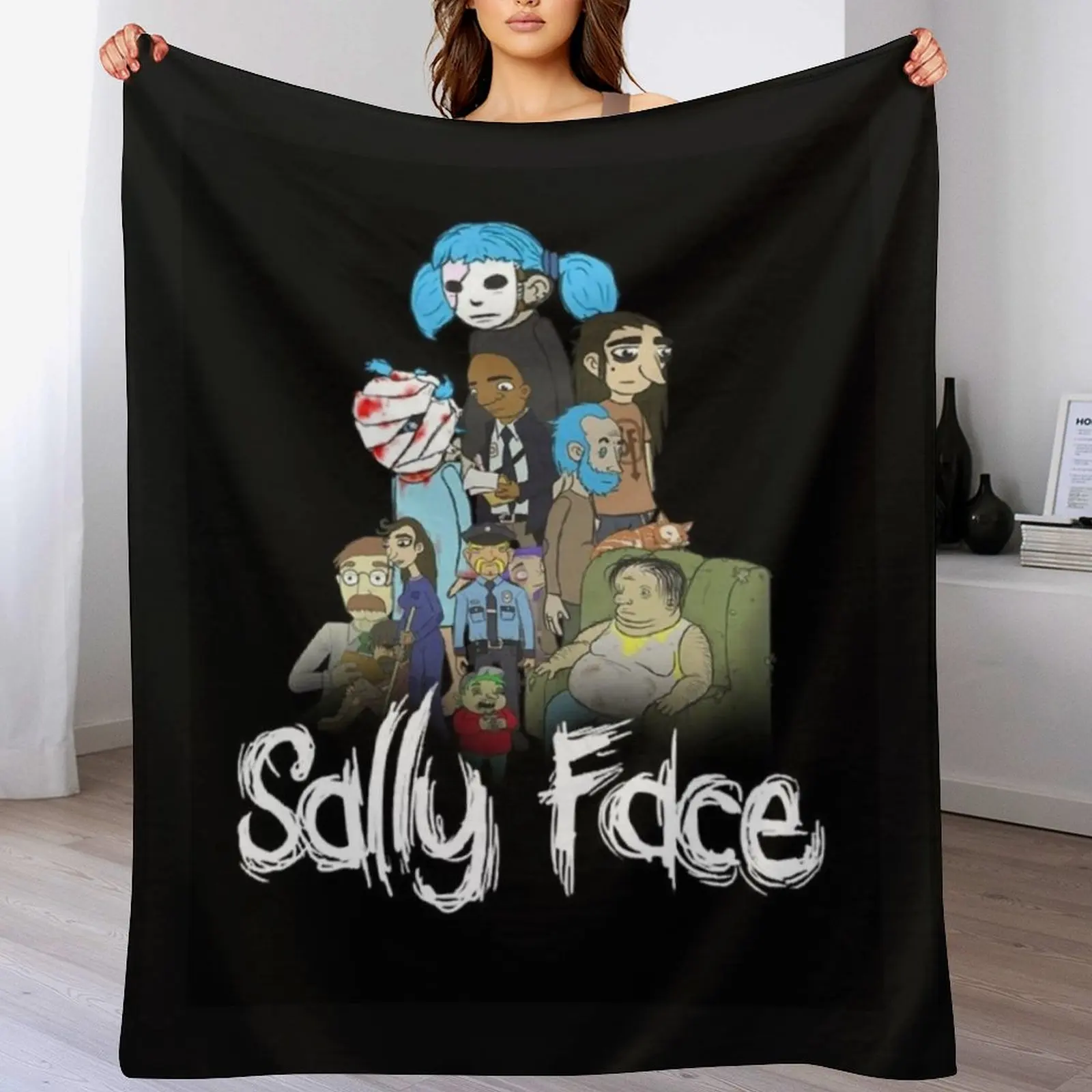 Одеяло с плакатом Sally Face многофункциональные одеяла для ретро