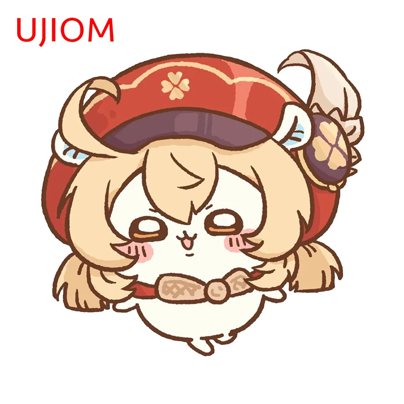 UJIOM 13 см × 12 3 Klee Genshin милый ударный стикер на стену наклейка диван в комнате