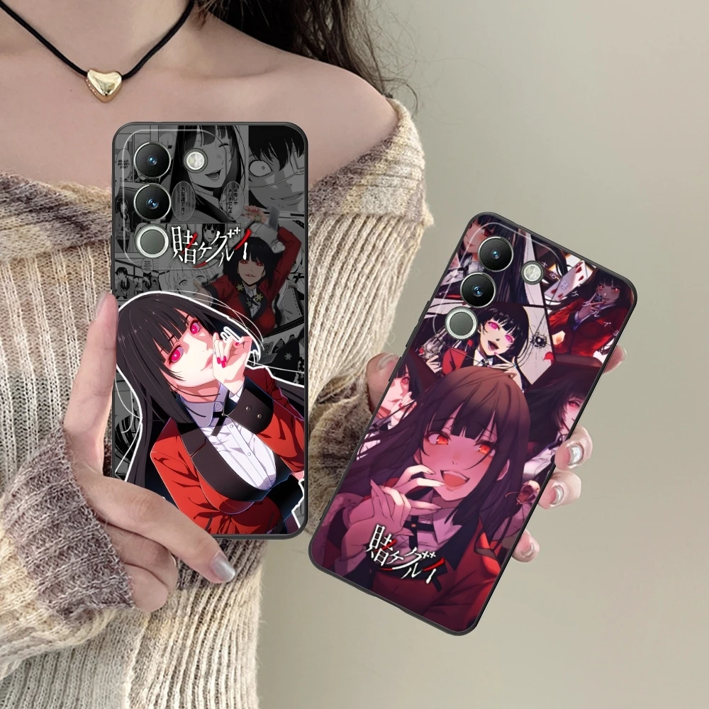 Чехол для мобильного телефона Kakegurui Yumeko VIVO Y95 Y93 Y31 Y20 V19 V17 V15 Pro X60 NEX черный мягкий