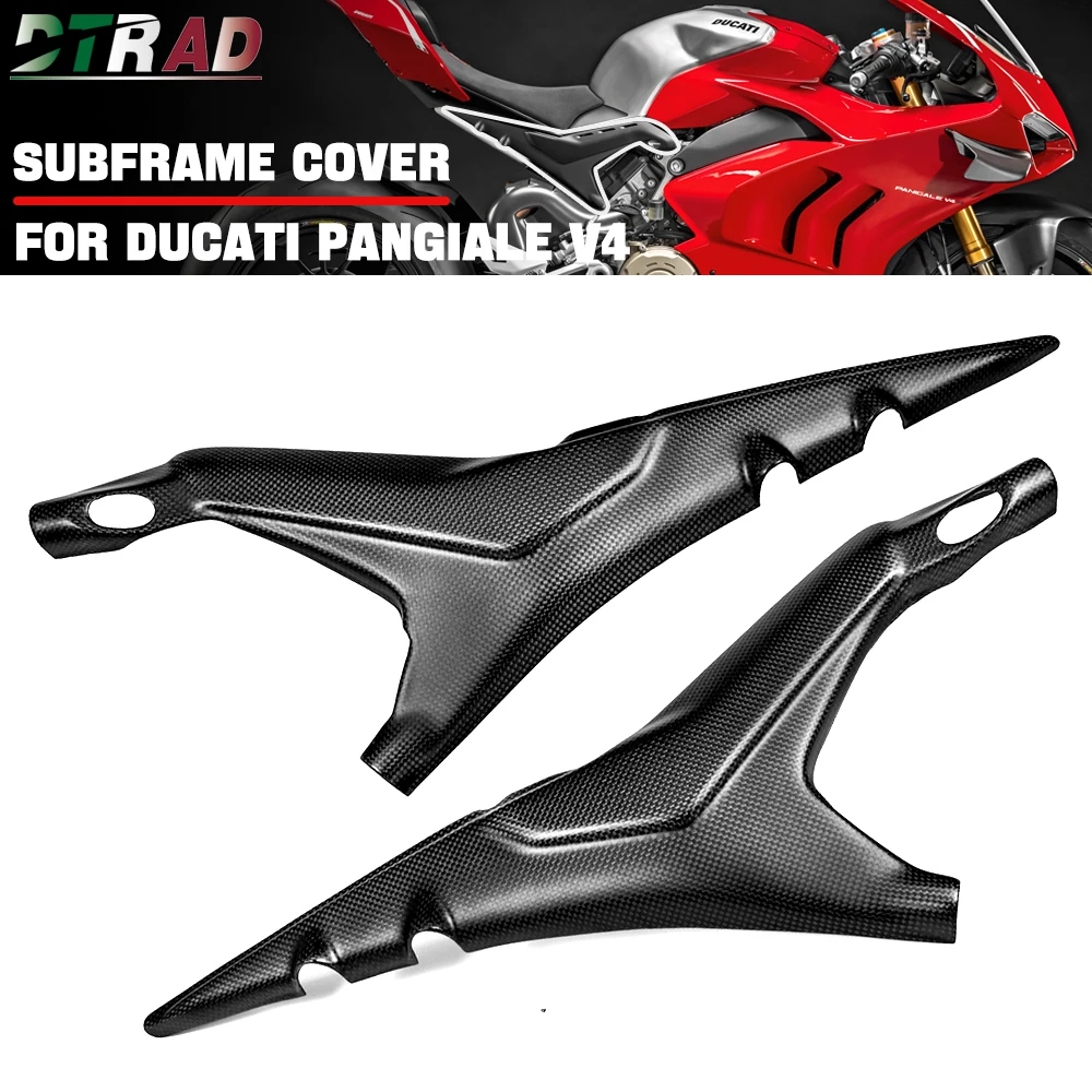 

Для DUCATI Panigale V4 V4S V4R крышка подрамника из настоящего углеродного волокна, боковые панели сиденья, крышки рамы, комплект обтекателя, аксессуары для мотоциклов