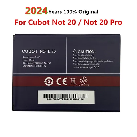 Аккумулятор для Cubot Note 20 / Note 20 Pro, 2024 мАч