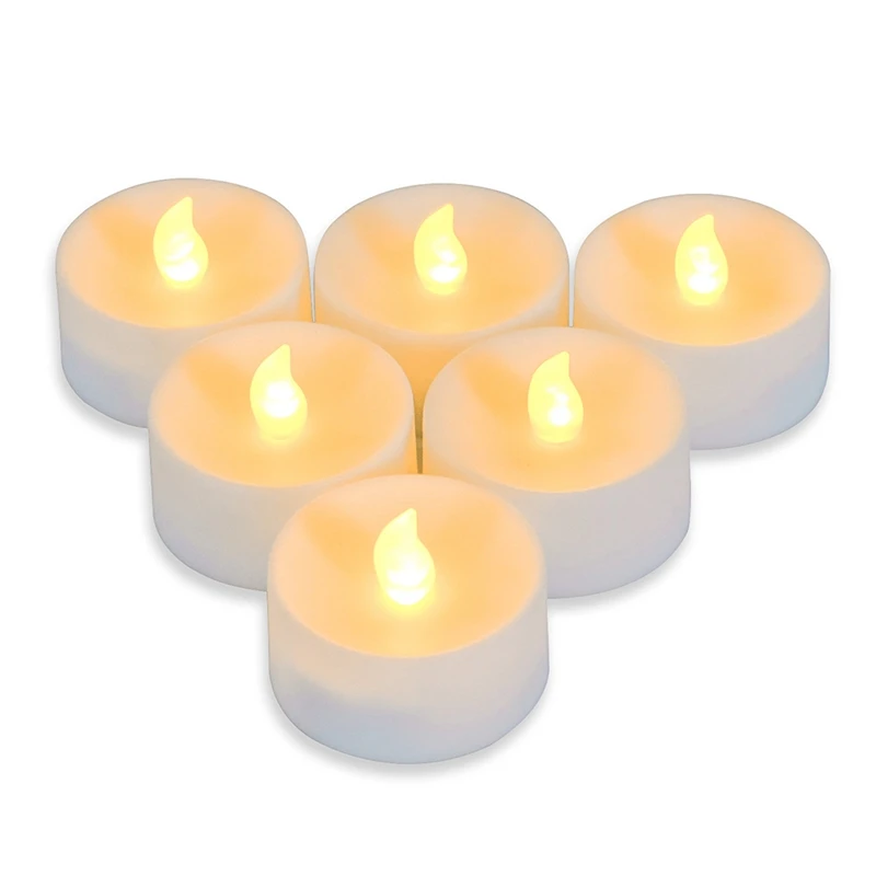 

6Pcs Flameless Candles Battery Operated LED Tea Lights Fake Candles Led Candles With 6-Key Timer Remote Control