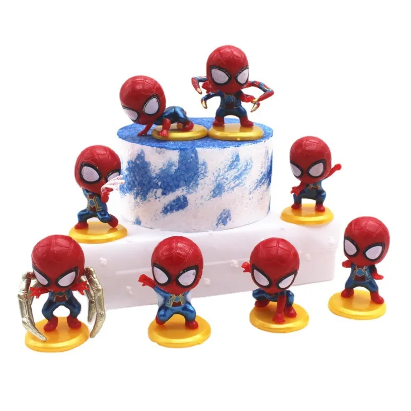 No Way Home Action Figures Iron Spider Pvc 4-5cm Movie Model Collection Toys