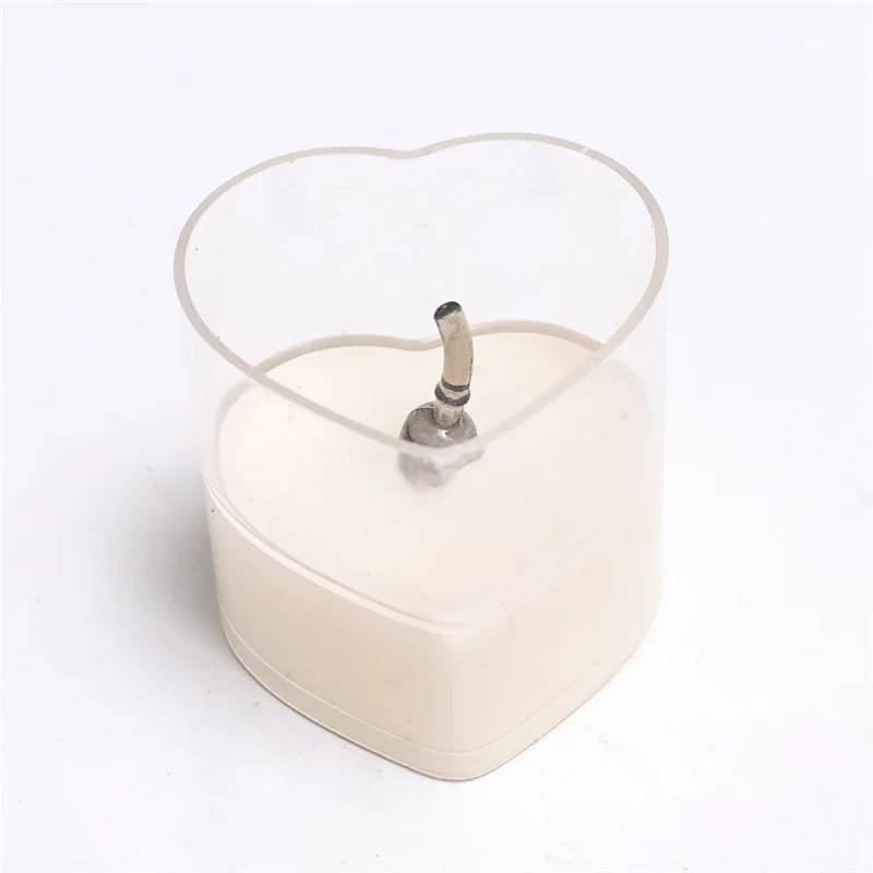 Светодиодная Электронная свеча в форме сердца имитация бездымных свечей декор
