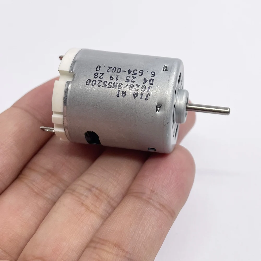 Фото Micro RS-360SA-5520 Мини 28 мм круглый двигатель постоянного тока 3 В 3,7 В высокоскоростной электродвигатель для радиоуправляемого автомобиля, лодки, модели электрической дрели, отвертки №1
