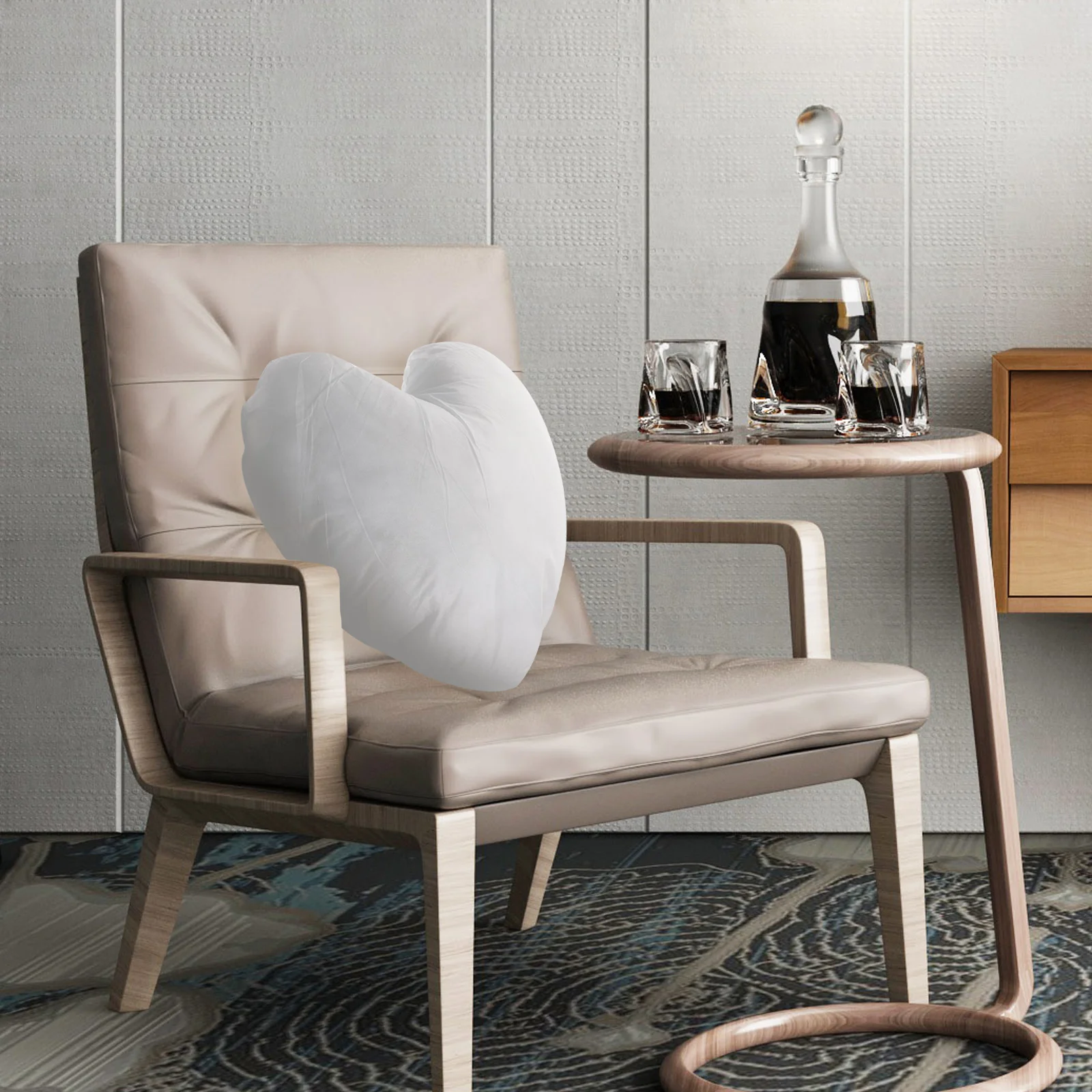 

Peach Heart Pillow Throw Inserts Comfortable Inner Cushion Core Pp Cotton Case Stuffer Fillers