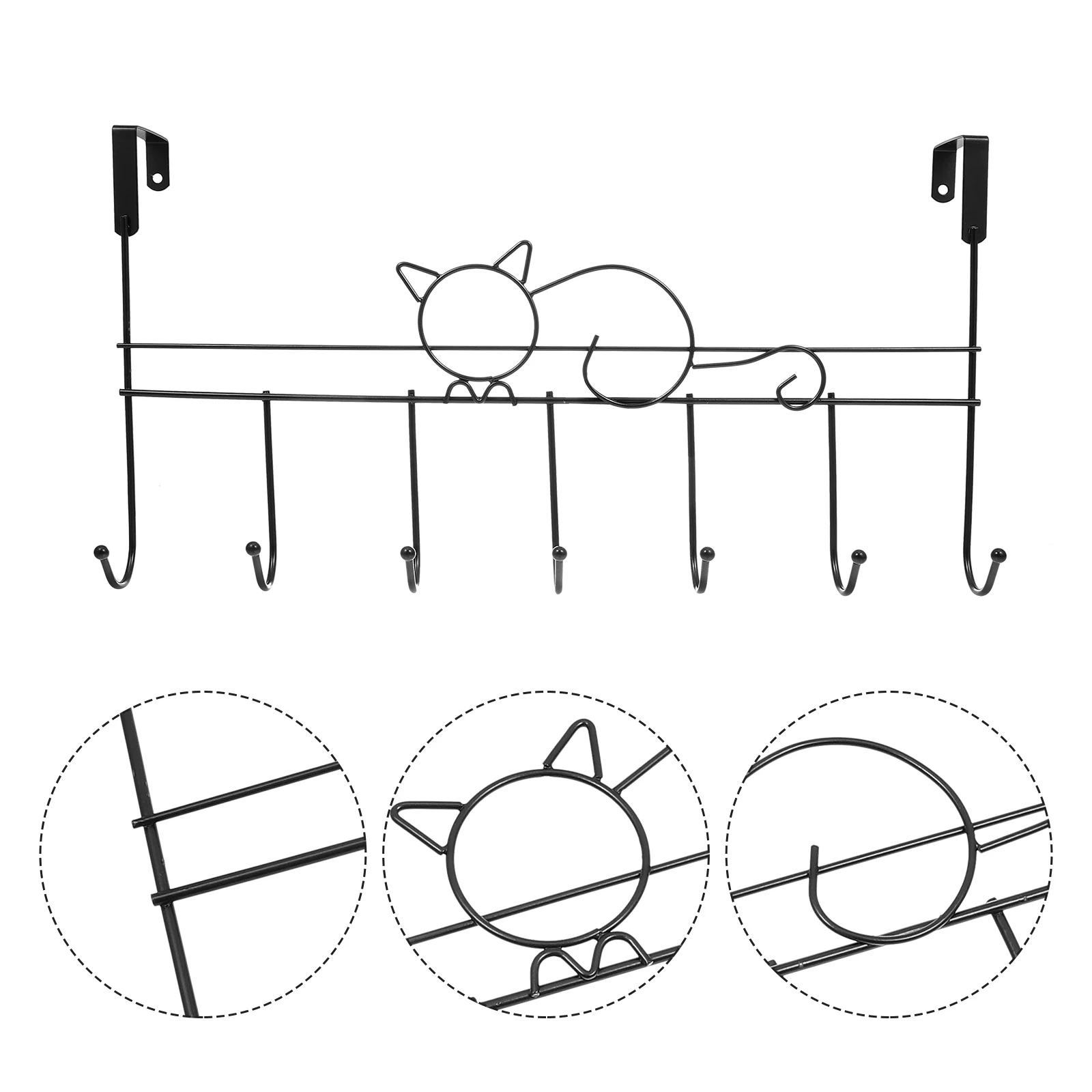

Door Hook Hanger Over Hooks Rack Wall The Clothes Coat Hanging Organizer Towel Metal Robe Holder Bathroom Mounted Hat Shower