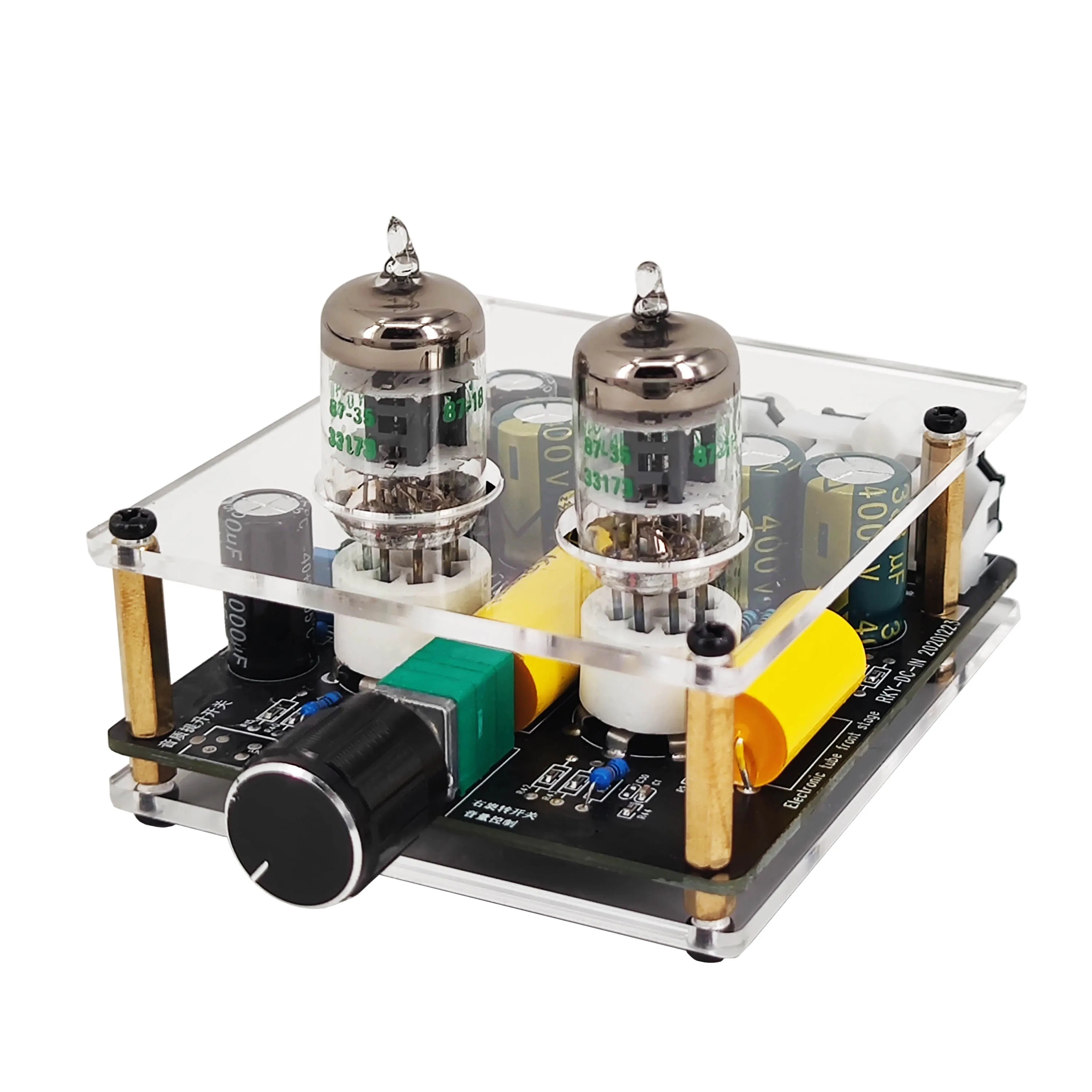 Updated GE5654W 6A2 6K4 Tube Preamplifier Amplifiers HiFi Tube Preamp Bile Buffer Auido Amp Speaker Sound Pre Amp Home Theater