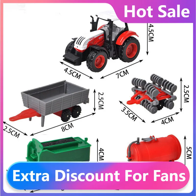 

Hot Farm Vehicles Mini Car Model Engineering Car Model Tractor Engineering Car Tractor Toys Model for Kids Xmas Gift