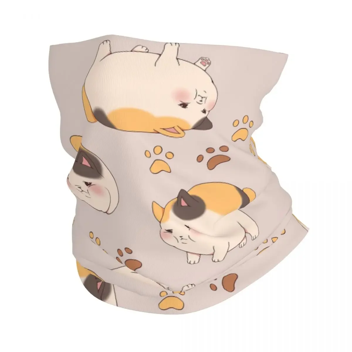 FFXIV-бандана с толстыми кошками маска принтом шарф многофункциональный головной