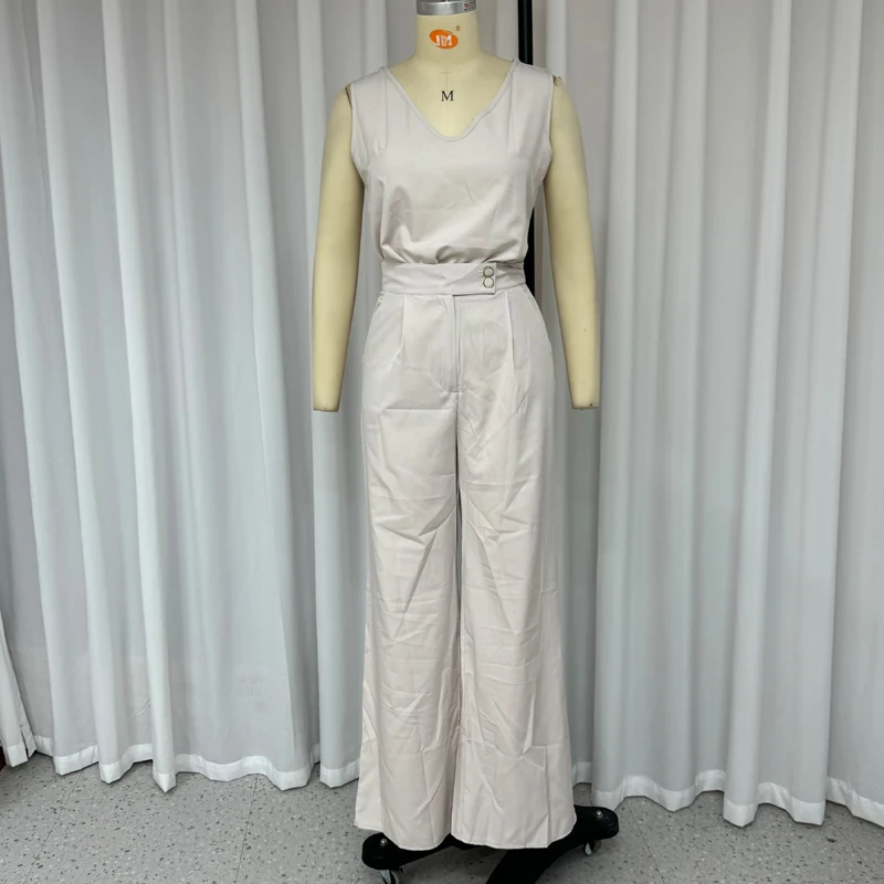 Женский комплект из двух предметов Waytobele летний Повседневный Однотонный пуловер