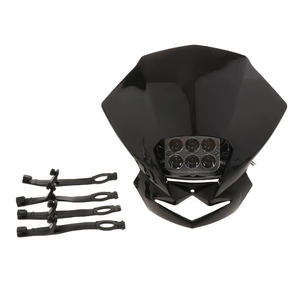 

Крепление на лобовое стекло из АБС-пластика, обтекатель для передней фары, для мотоцикла, с передней фарой 12 см