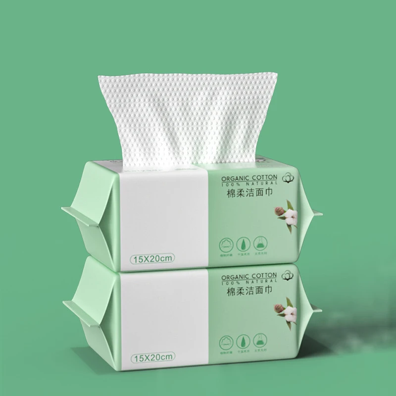 

10box Facial Towel Disposable Thick Pearl Pattern Removable Cotton Pad Makeup Remover Cotton Dual-purpose Cotton Soft Towel