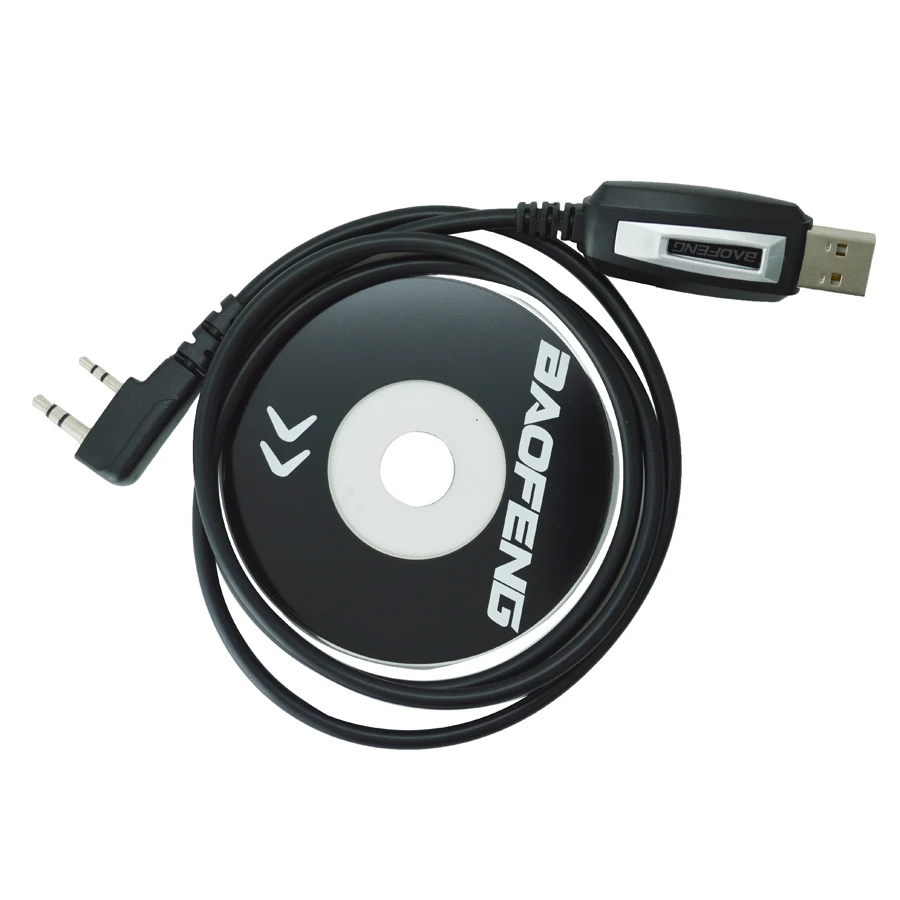 

Hot 2 Pin USB Baofeng Programming Cable J0012A for walkie talkie Baofeng UV-5R UV-985 UV-3R KENWOOD TK3207 TK-3107 BF-888S