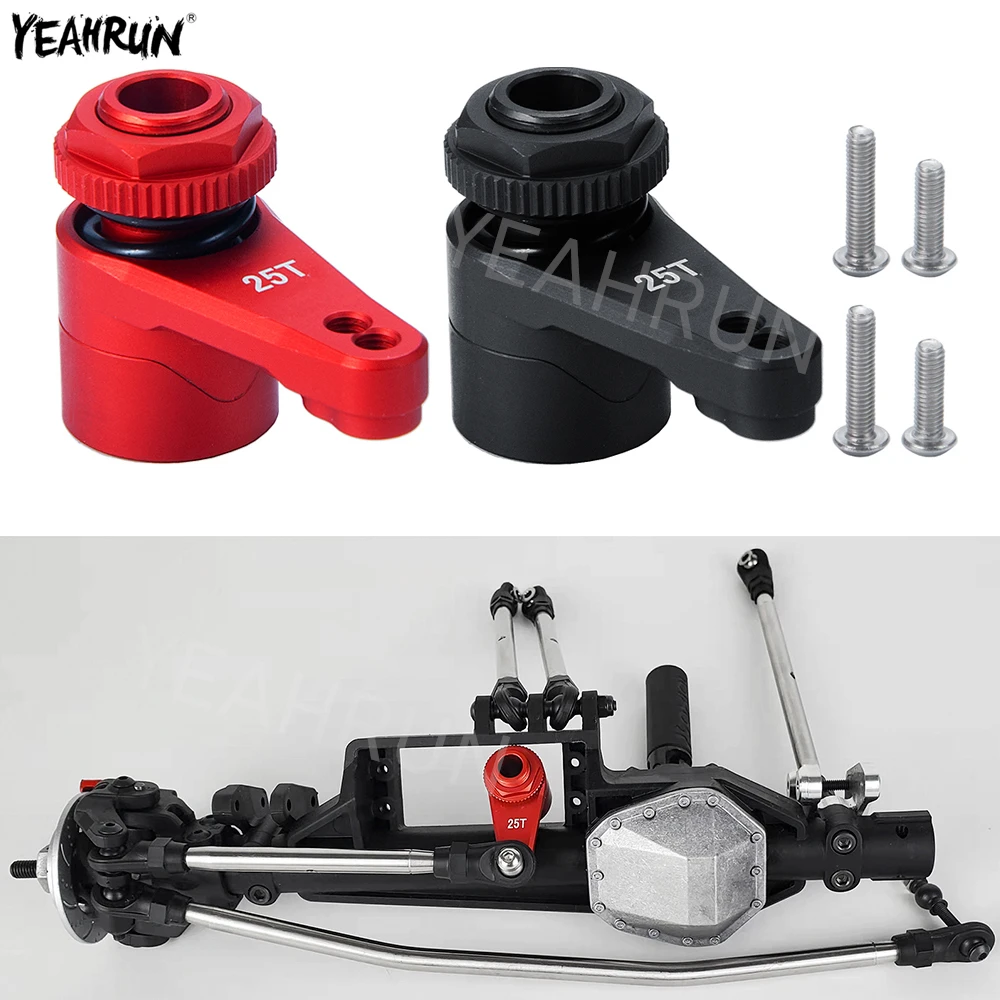 

YEAHRUN Aluminum Alloy 25T Steering Servo Arm For 1/10 Axial RBX10 AXI03005 RC Crawler Car Upgrade Parts