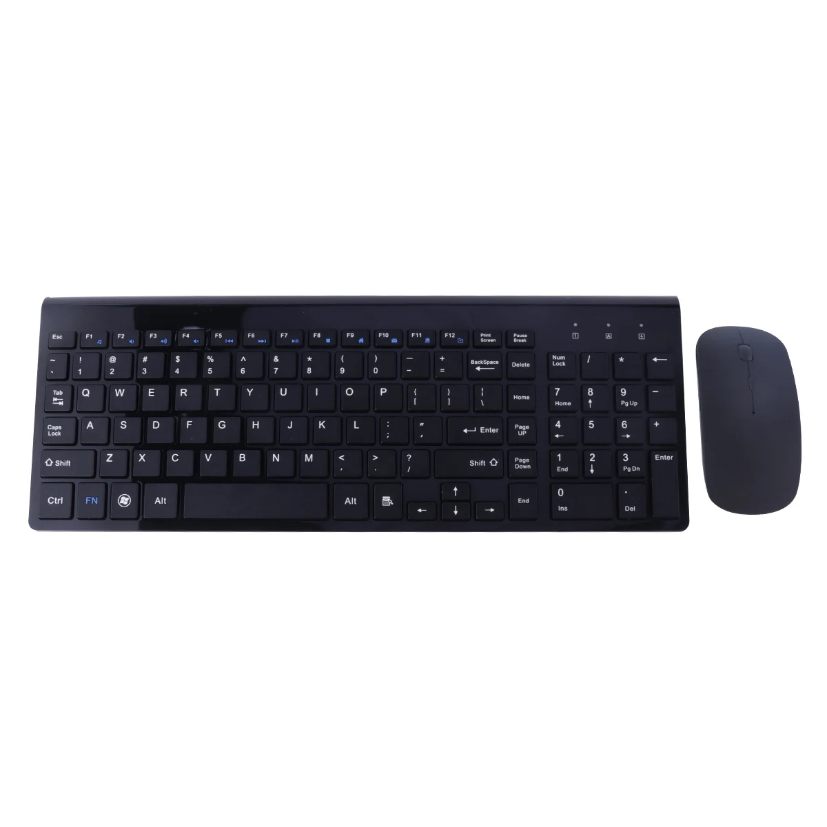 

Keyboardwirelessultra Combo Mice Set Gaming Thin Quiet Office Home Rechargeable Slim Full Sized Kit Optical Keypad Cordless