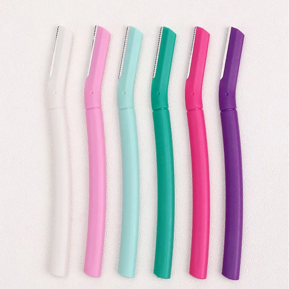 Безопасная макробритва для бровей с прямой ручкой противоскользящая