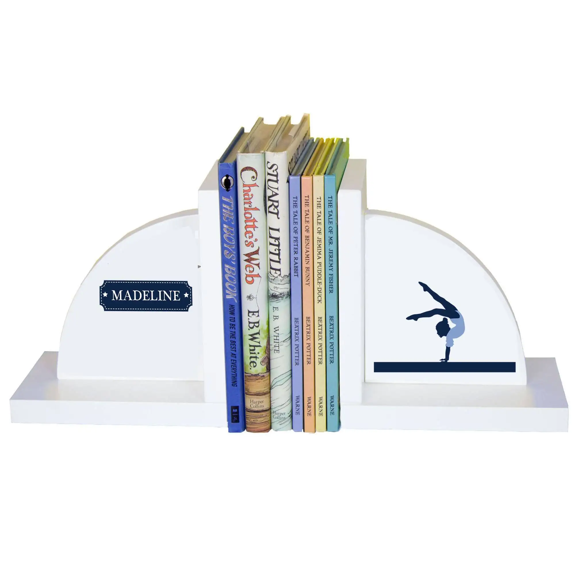 

Белые книжные концы-гимнастика