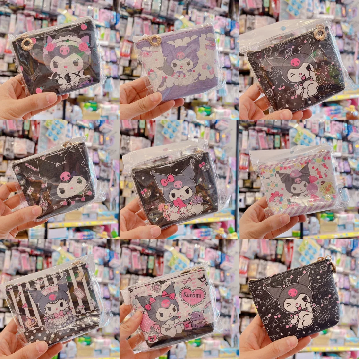 

New Kawaii Sanrioed Cartoon Kuromi Children Coin Purse Cute Anime Mini Student Portable Storage Bag Zipper Pouch Cosmetic Bag
