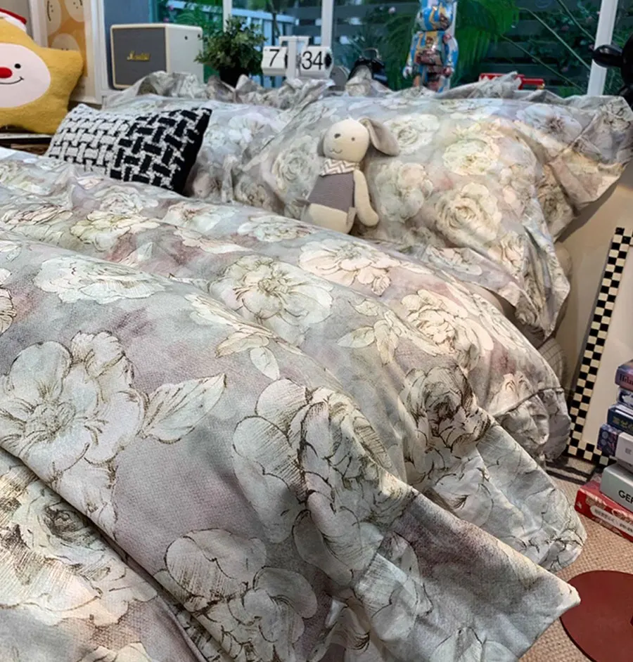 Постельное белье Fairyfair с оборками винтажный комплект постельного белья