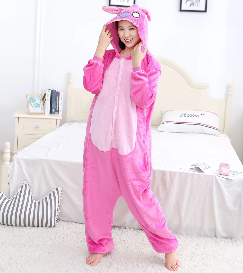 Animal Onesies Adults Kids Women Men Family Pajamas Set Funny Flannel Warm Soft Overall Onepiece Suit Halloween Cosplay Jumpsuit