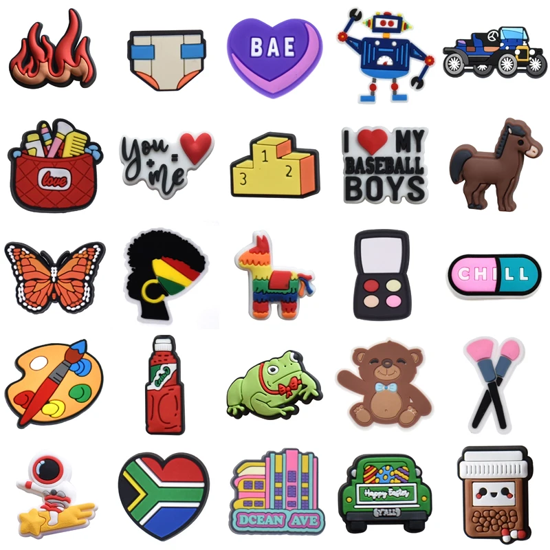 

Decorations for Crocs Gifts Women Charm Wholesale Bulk Shoe Charms Boy Set Jeans Packs Men Kids Para Pins Girl Shoes Accessories