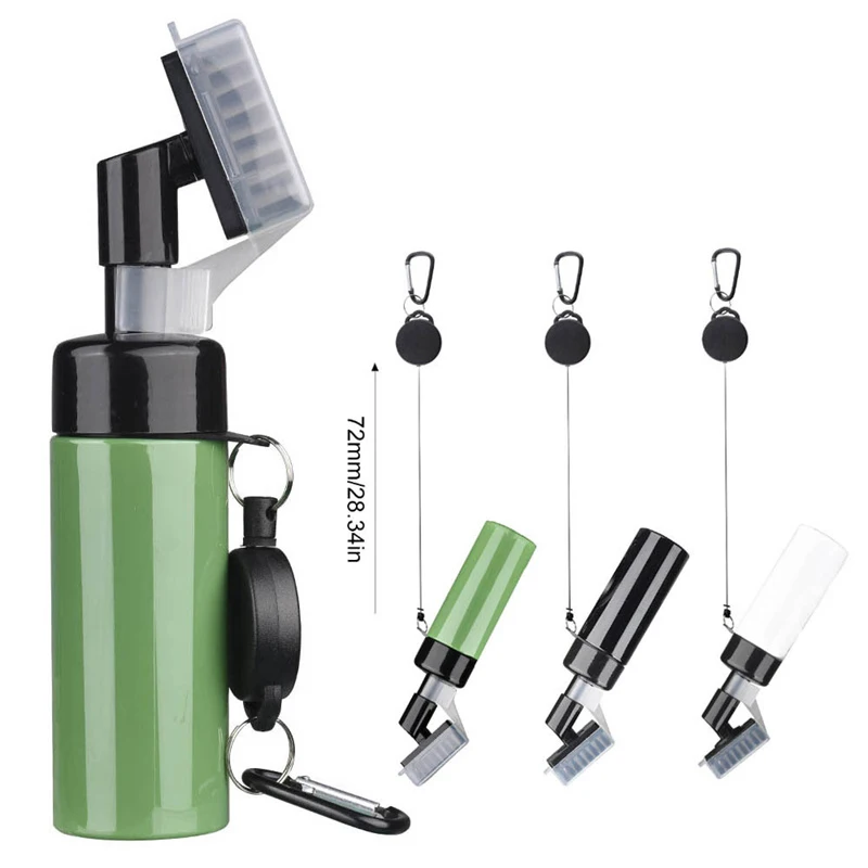 Щетка для чистки гольф-клубов портативная щетка с нажимным пазом бутылок водой