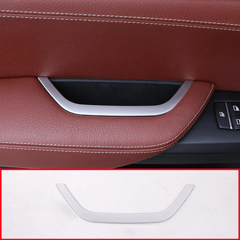 

For BMW X3 F25 2011-2017/X4 F26 2013-17 Car-styling ABS Matte Chrome Door Storage Box Strips Trim 1PC