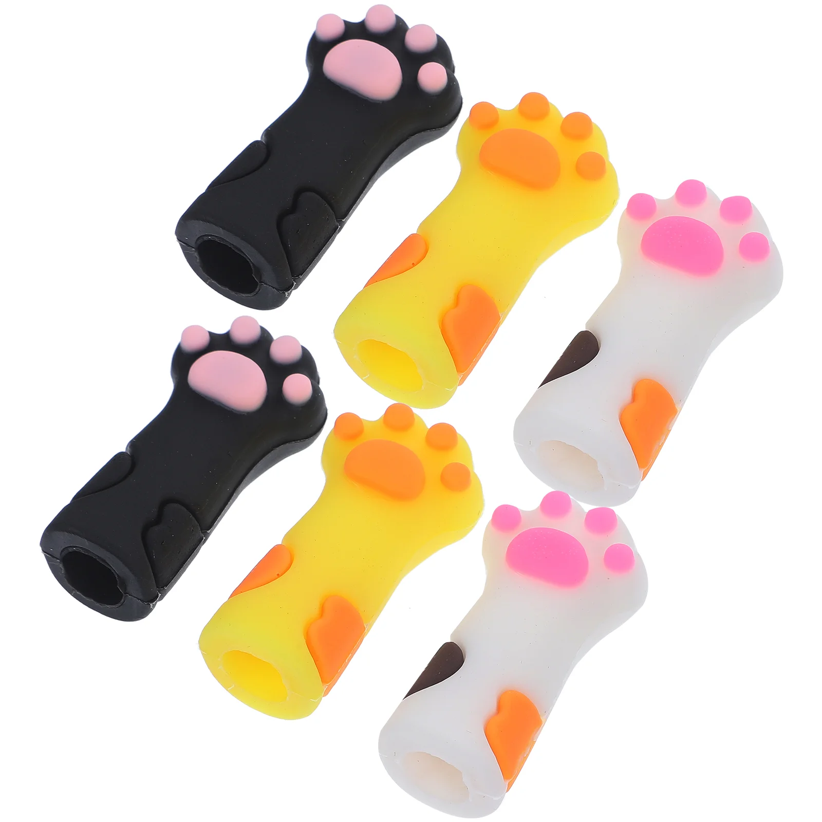 

6 Pcs Trimmers Dead Skin Shears Protective Case Cuticle Nipper Cover Scissors Set Creative Safe Tweezers Cap Manicure Storage