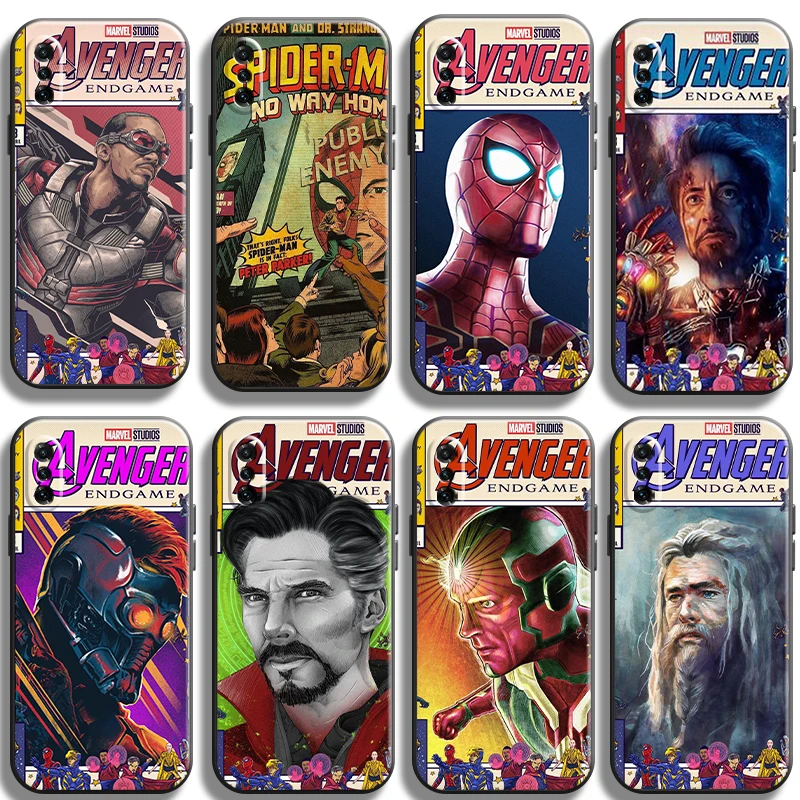 

Marvel Comics Phone Case For Xiaomi Note 10 Pro Lite 10S 10 Pro Lite Unisex Funda Carcasa Protective Black Back Luxury Ultra