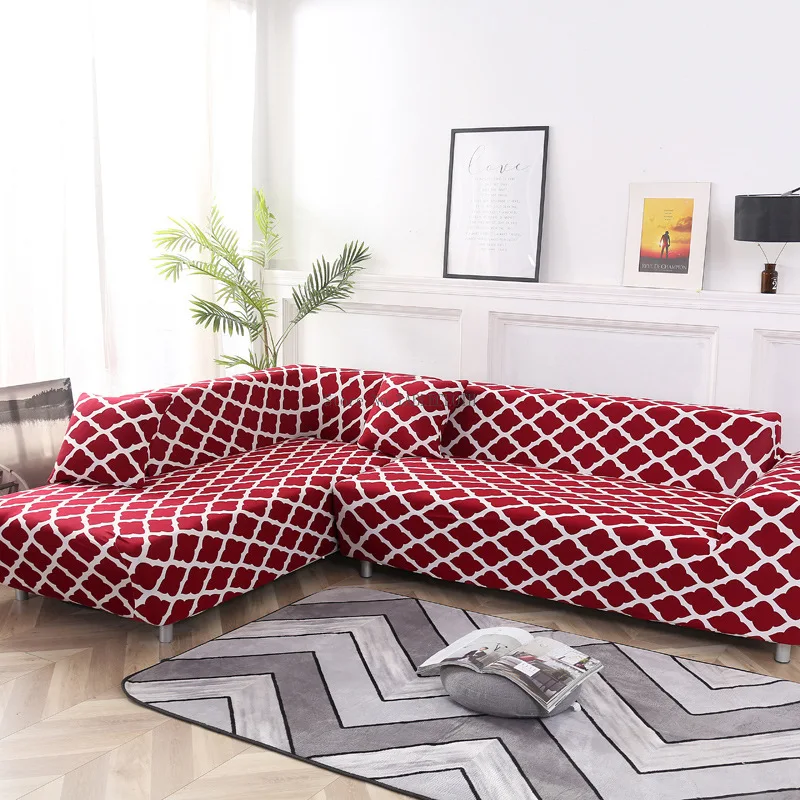 

Geometric Printing Pattern Full Stretch Sofa Cover Single Double Triple Four People Living Room Sofa Sofa Cover