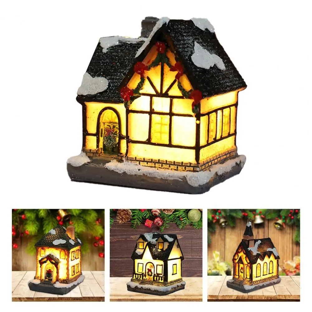 

Long-lasting Beautiful LED Light Merry Christmas Decoration Reliable Christmas Miniature House Shape for Table
