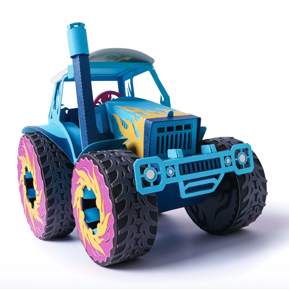 

3D Jigsaw Puzzle Lonely Hero DIY Paper Sculpture Car Model Children’s Gift Creative Gift Boys Girls Birthday Gift Kids Car Toys