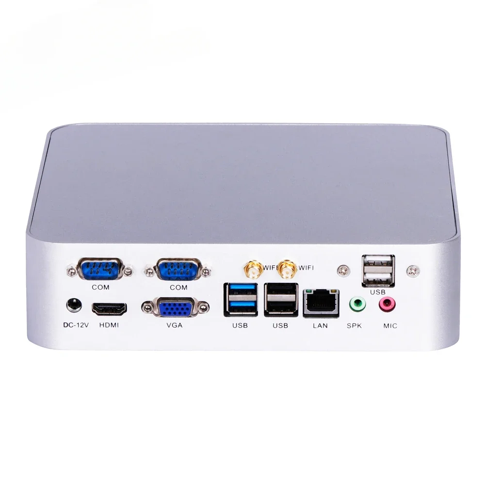 Горячая Распродажа ELSKY DDR3 Celeron J1900 Quad Core 2 4 ГГц I3 I5 I7 опционально мини-ПК с 1000M Lan COM и