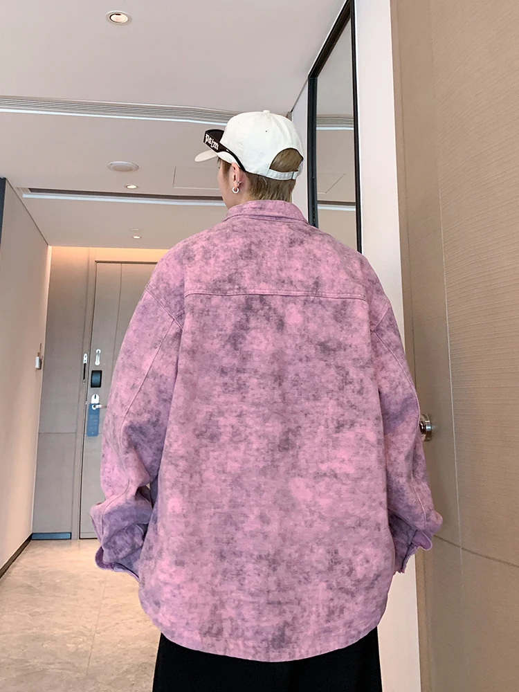 Джинсовое пальто мужская весна-осень 2024 новая модная красивая универсальная