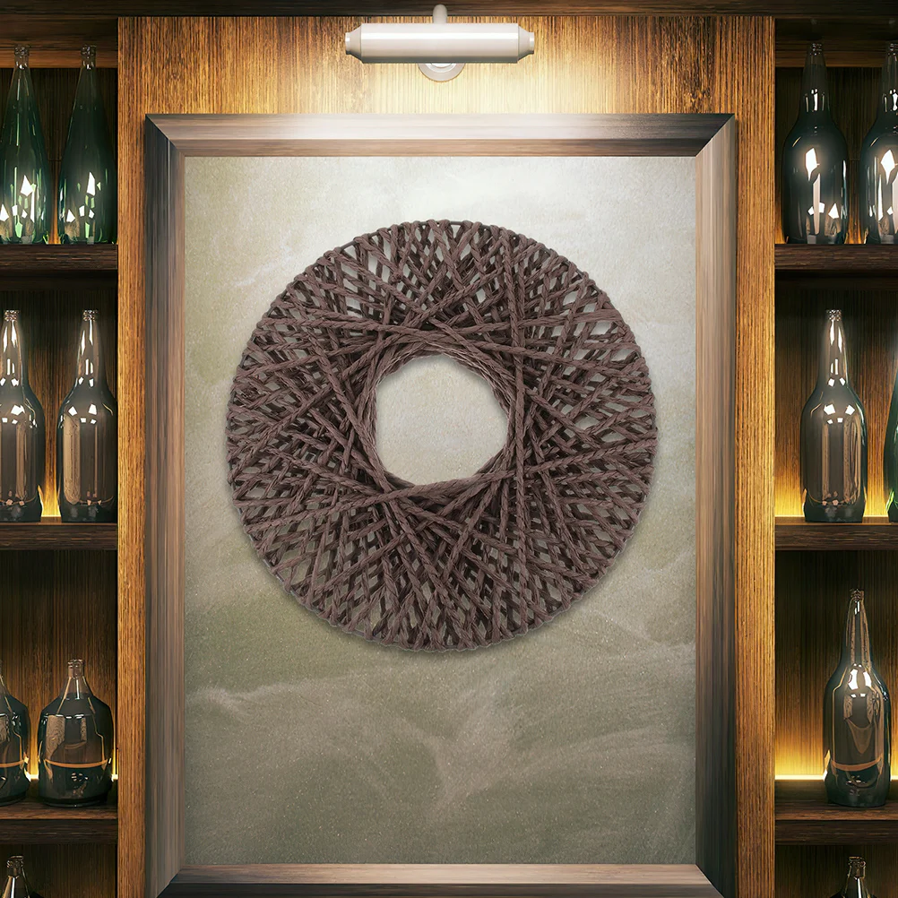 

Wall Decoration Disc Flower Hanging Handmade Rattan DIY Woven Pendant Basket Ornaments