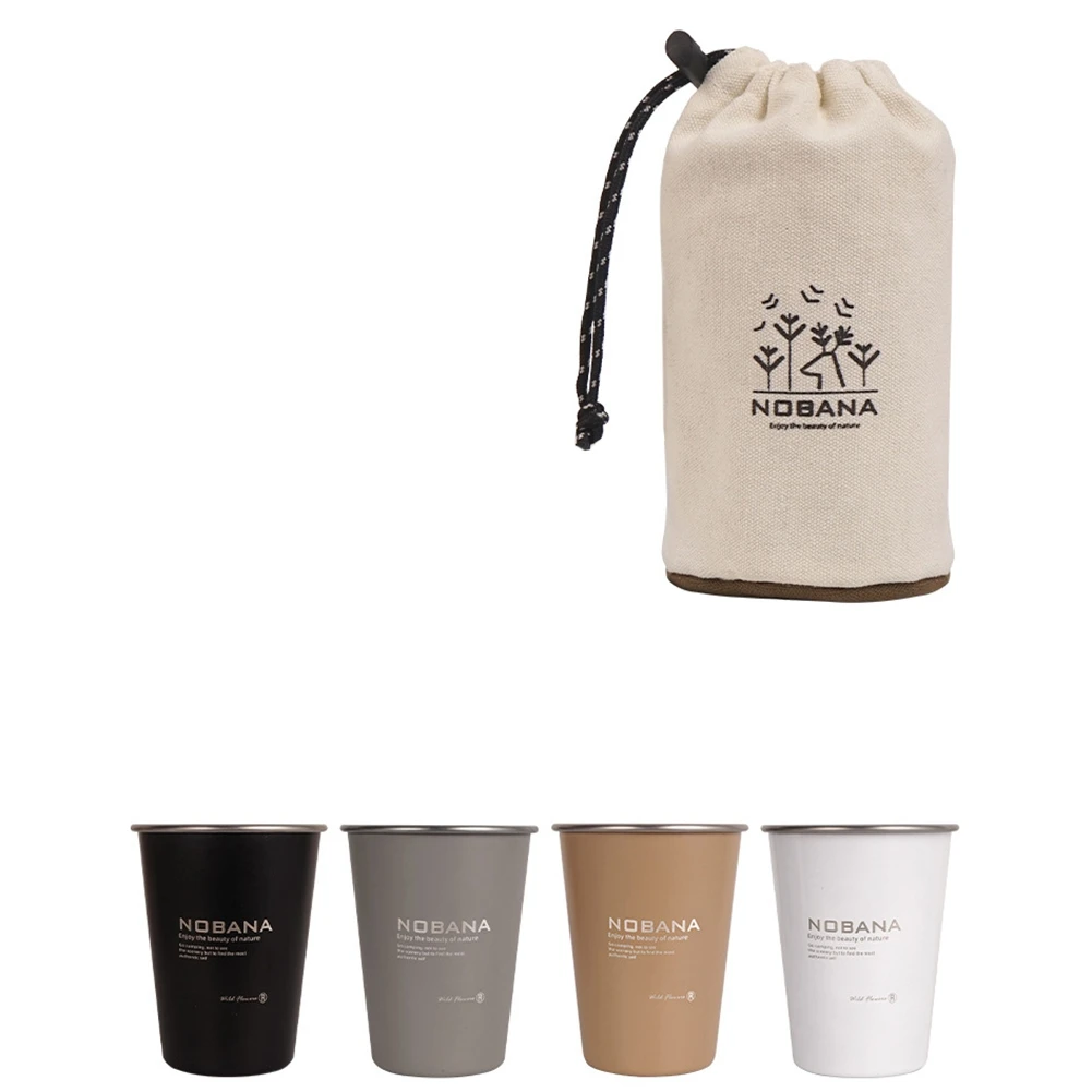 

4 шт., портативная фотокружка 350 мл, с черной сумкой