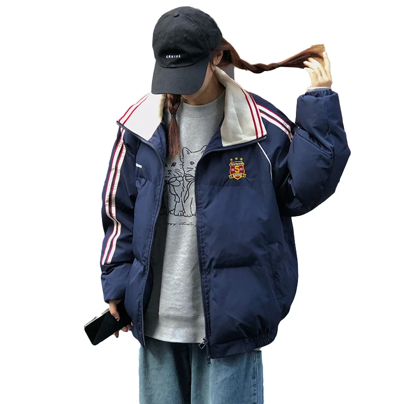 Пуховик с хлопковой подкладкой зимняя одежда для девочек новинка 2024 свободное