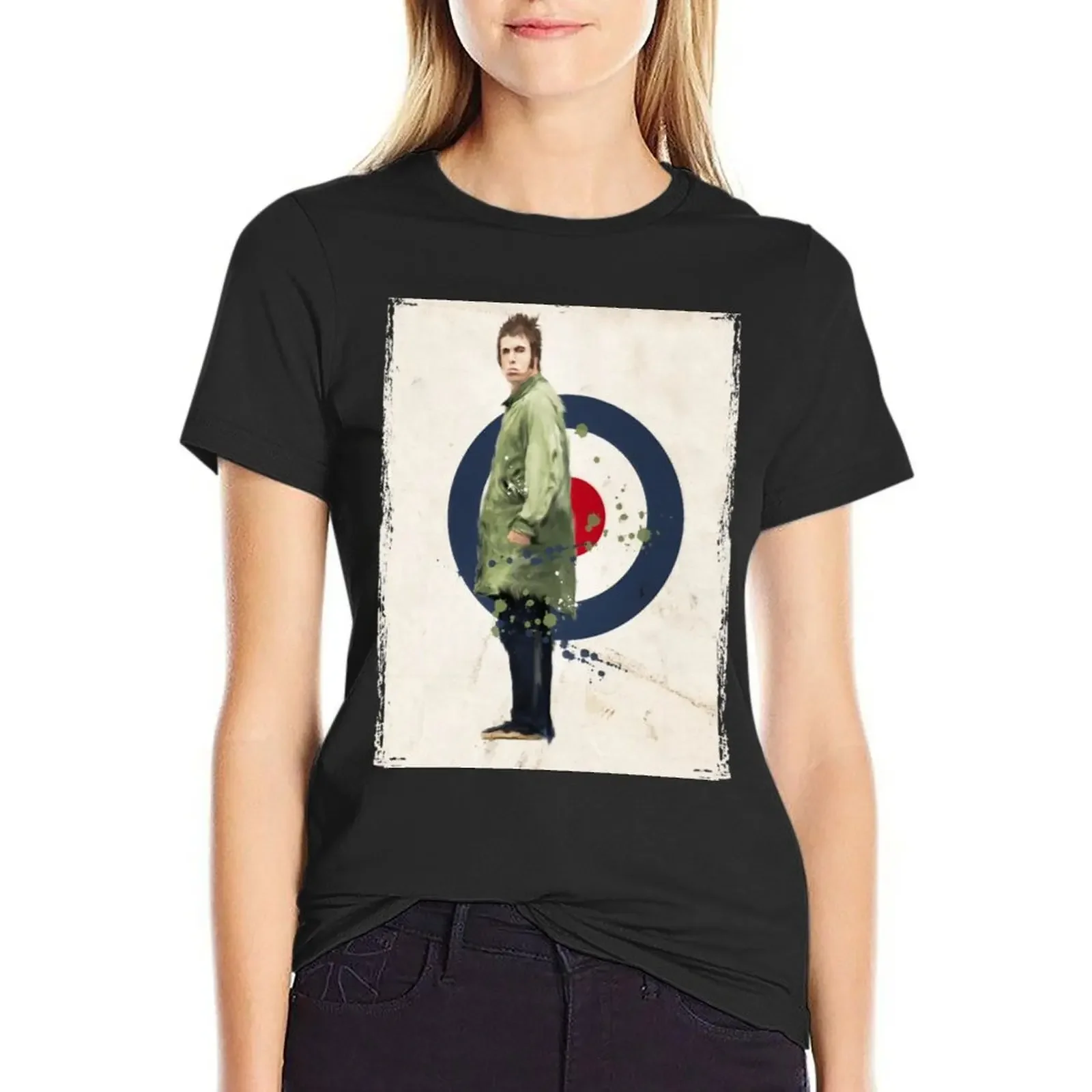 Классическая художественная футболка Лиама Галлагера забавная кавайная одежда