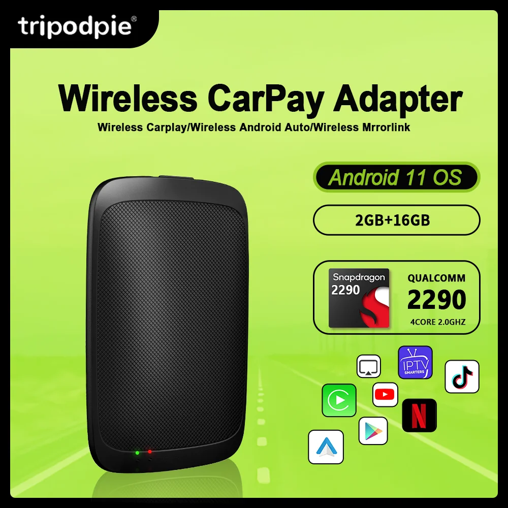 

Carplay Tv Box Netflix IPTV беспроводной адаптер Carplay Android автомобильный беспроводной ключ Android 11 для Mazda Toyota Benz Volvo Jeep